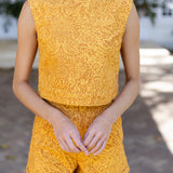 Slim Shell Top - Saffron Cassis