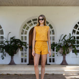 Slim Shell Top - Saffron Cassis