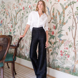 The Carolyn Shirt Dupioni - Blanc