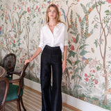 The Carolyn Shirt Dupioni - Blanc