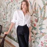 The Carolyn Shirt Dupioni - Blanc