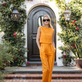 Deco Pant - Nectarine