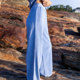 Somerset Wide Leg Pant - Wedgewood