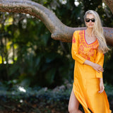 Chloe Caftan Dupioni - Mango