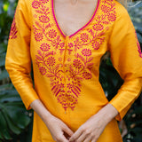 Chloe Caftan Dupioni - Mango