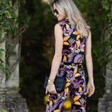 Jackie Pant Velvet - Noir Baroque Floral