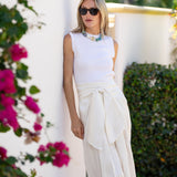 Cartagena Wrap Skirt - White