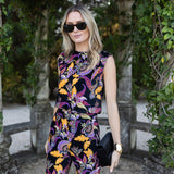 Jackie Pant Velvet - Noir Baroque Floral