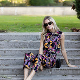 Blair Top Velvet - Noir Baroque Floral