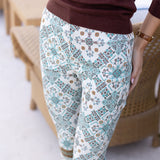 Bell Pant Twill - Ecru Domino Tile