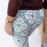 Bell Pant Twill - Ecru Domino Tile