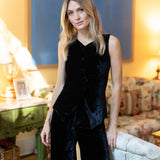 Julia Pant Velvet - Noir