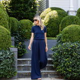 Ivy Pant Linen - Peacoat
