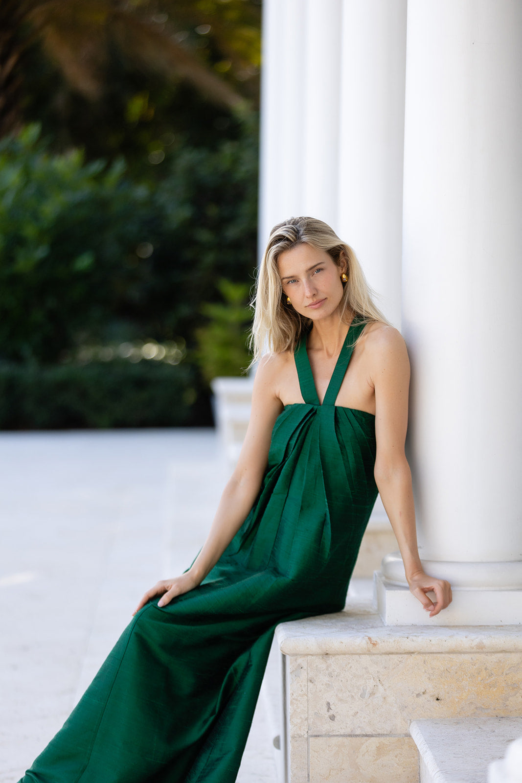 Elle Dress Dupioni - Meadow M Elle Dress Dupioni - Meadow M