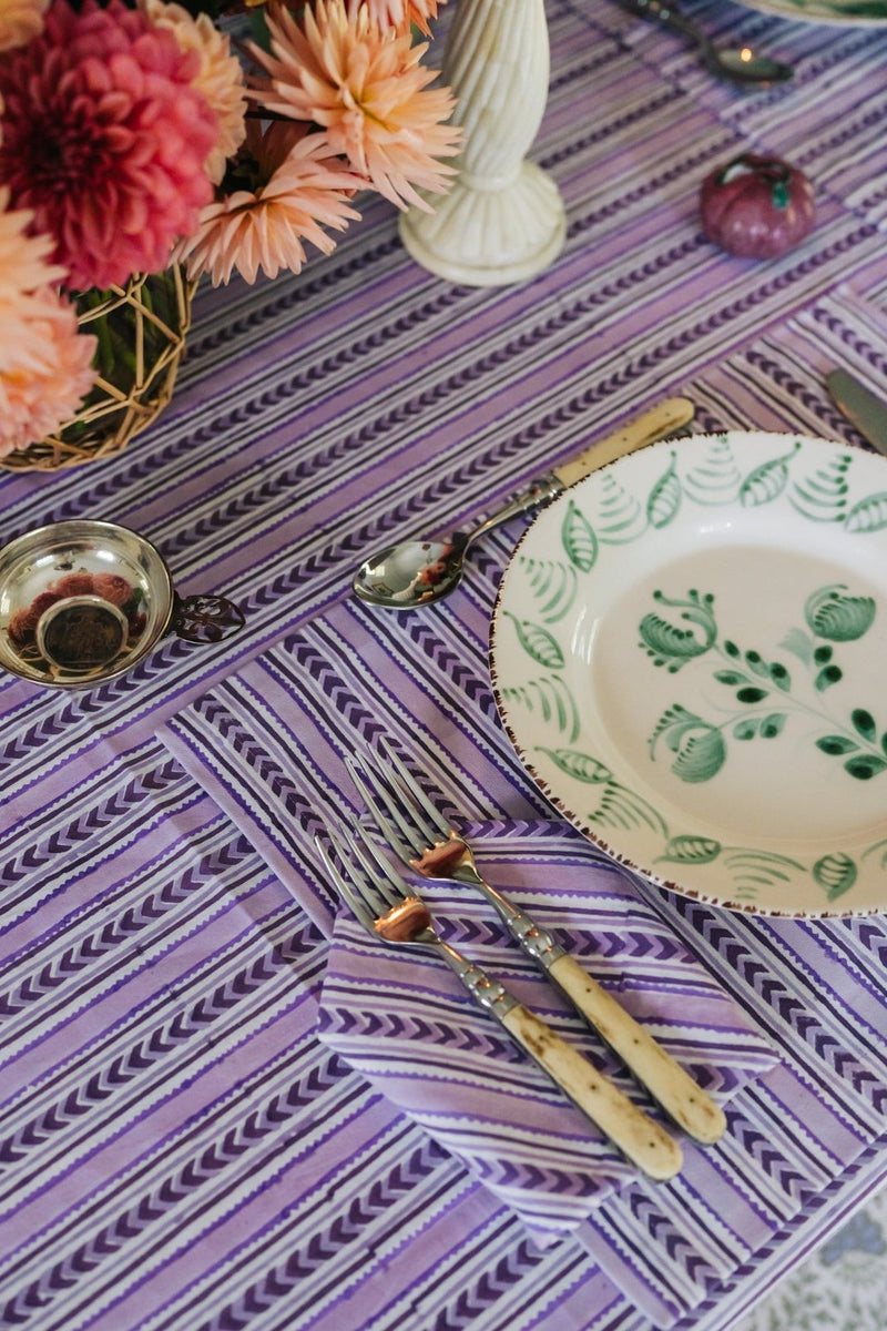 Lavender Stripe Placemats