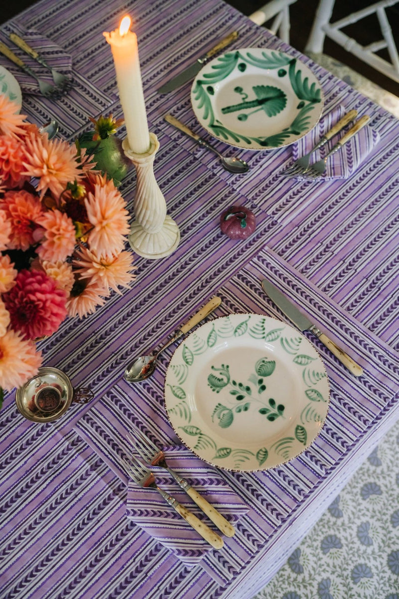 Lavender Stripe Placemats