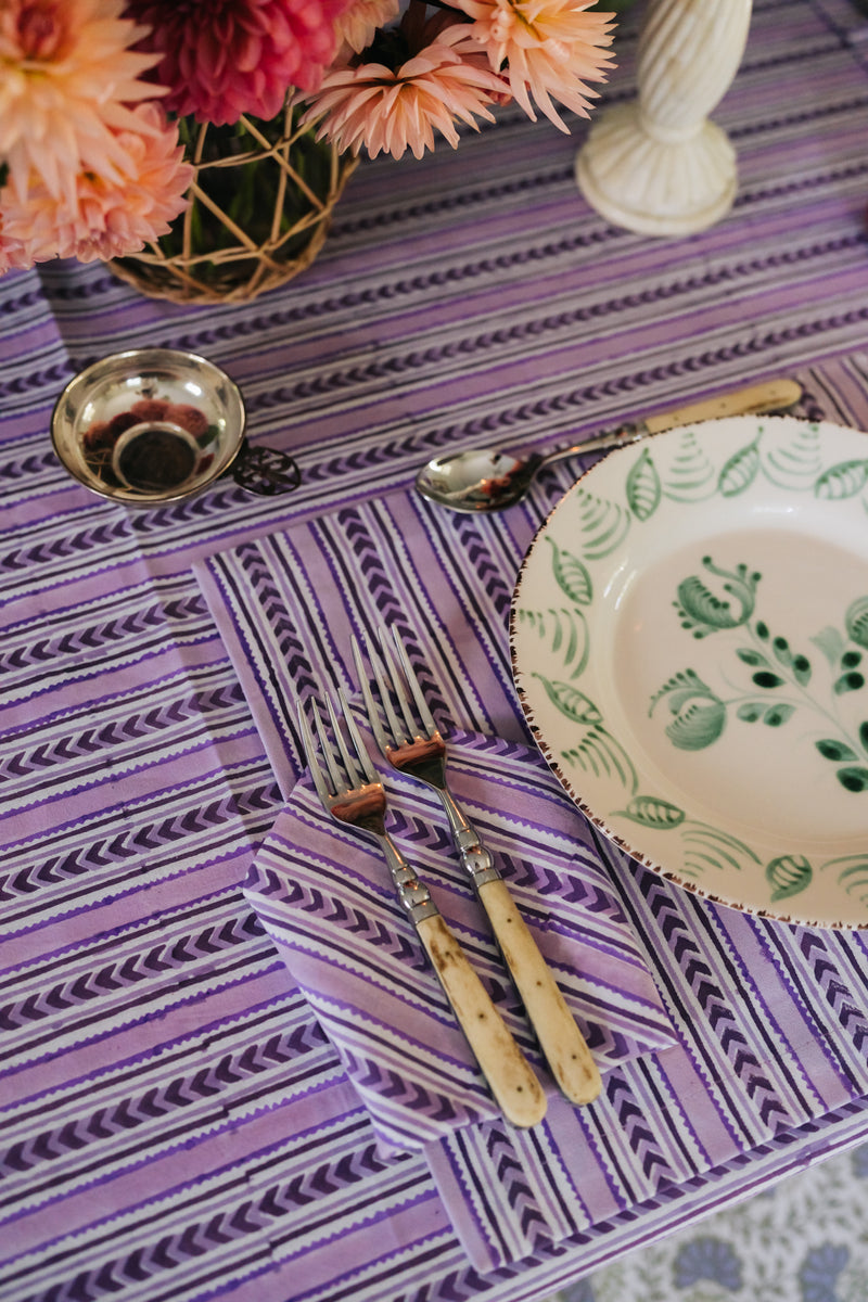 Lavender Stripe Placemats