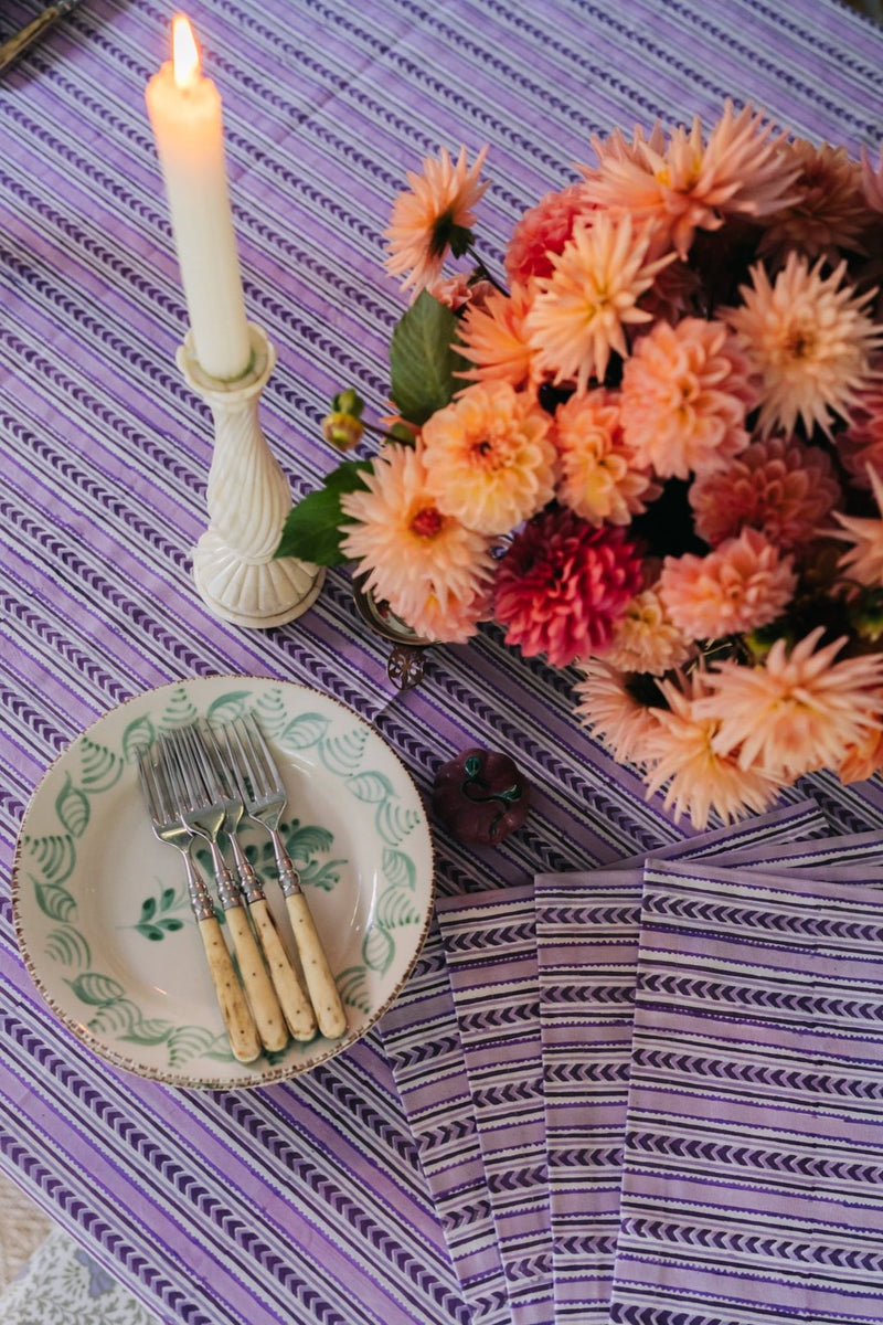 Lavender Stripe Placemats