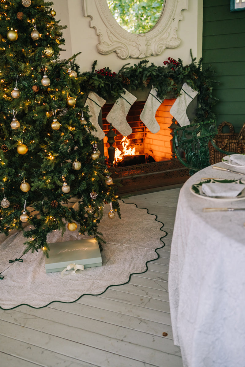 Hunter Paisley Tree Skirt