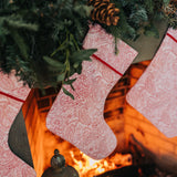 Rouge Paisley Stocking