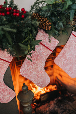 Rouge Paisley Stocking