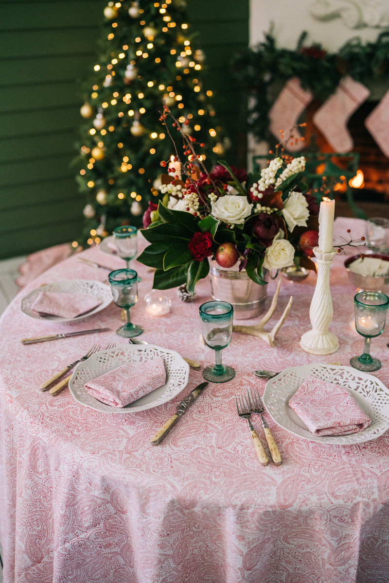 Rouge Paisley Tablecloth (Round & Rectangular)