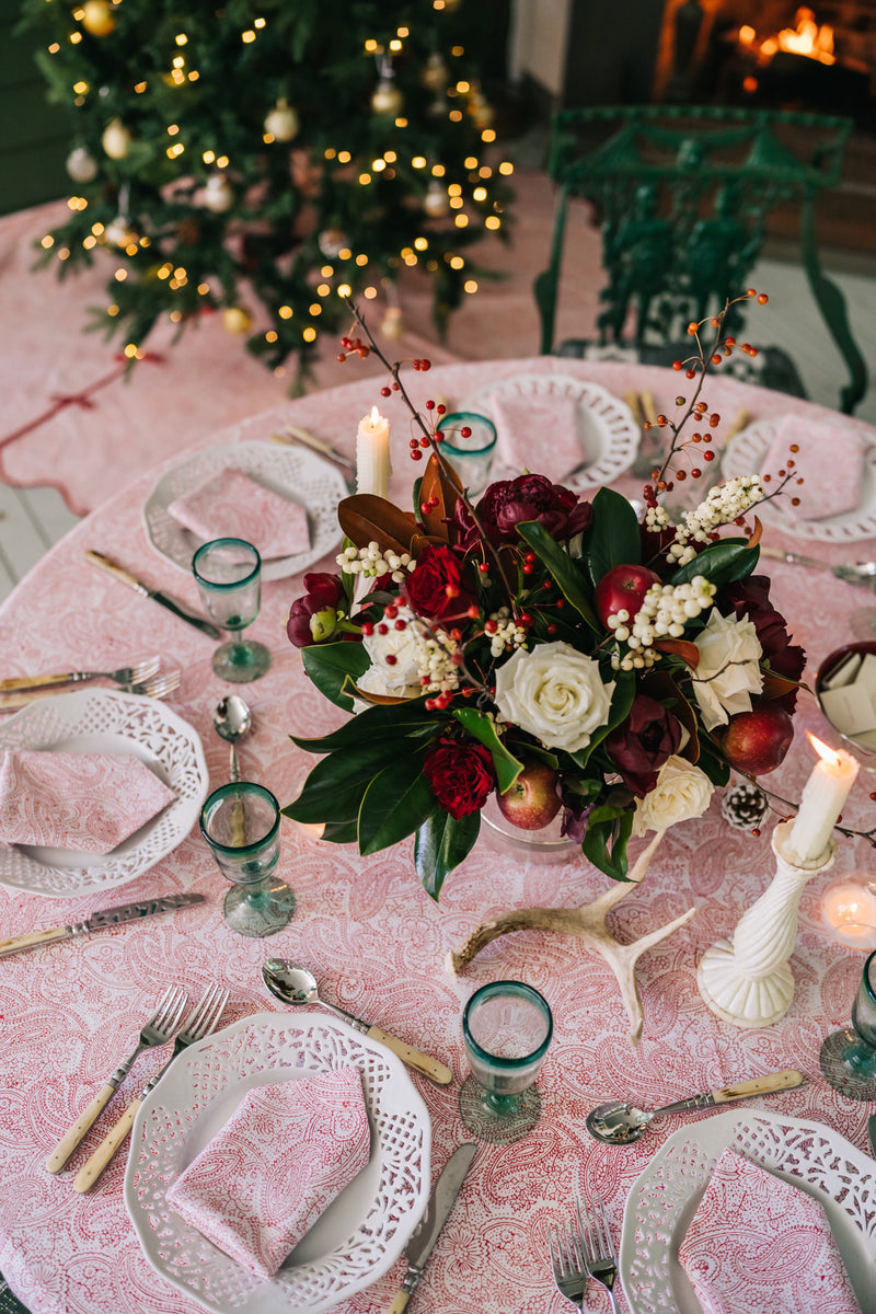 Rouge Paisley Tablecloth (Round & Rectangular)