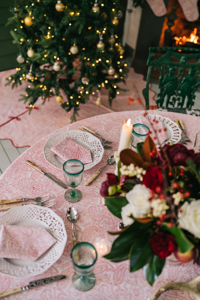 Rouge Paisley Tablecloth (Round & Rectangular)