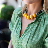 Zoe Dress - Sage Tangier Patchwork