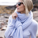 Snowbird Wrap Scarf - Gracie Blue