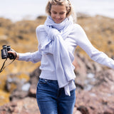 Snowbird Wrap Scarf - Gracie Blue