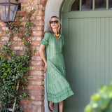 Zoe Dress - Sage Tangier Patchwork