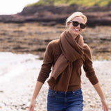 Snowbird Wrap Scarf - Chocolate