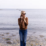 Snowbird Wrap Scarf - Chocolate