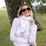 Snowbird Wrap Scarf - Ivory