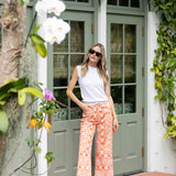 Babe Pant - Tangerine Island Ikat