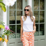Babe Pant - Tangerine Island Ikat