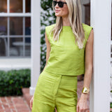 Julia Pant - Chartreuse