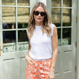 Babe Pant - Tangerine Island Ikat