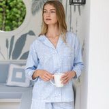Pajama Short Set - Chambray Bandana