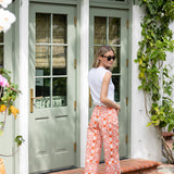 Babe Pant - Tangerine Island Ikat