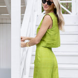 Julia Pant - Chartreuse