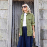 Margo Safari Jacket - Moss