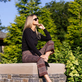 Bell Pant Twill - Noir Castillo Medallion