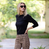 Bell Pant Twill - Leopard