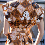 Cara Dress - Umber Patchwork