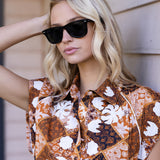 Cara Dress - Umber Patchwork