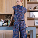 Tramell Top Dupioni - Bijou Provence Paisley