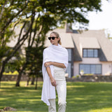 Snowbird Wrap Scarf - Ivory