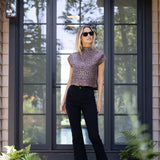 Tramell Top Dupioni - Noir Castillo Medallion